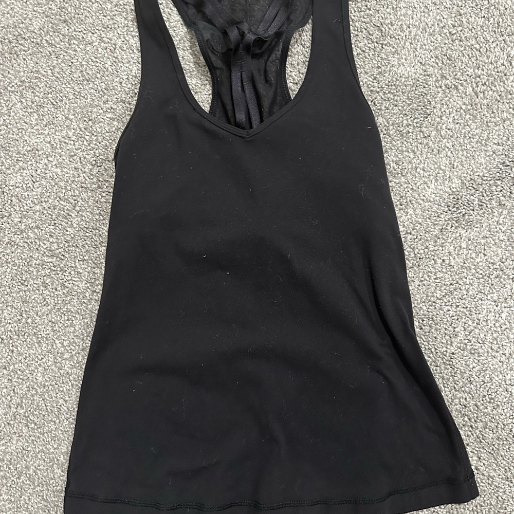 Black Sleeveless Top with bra shelf